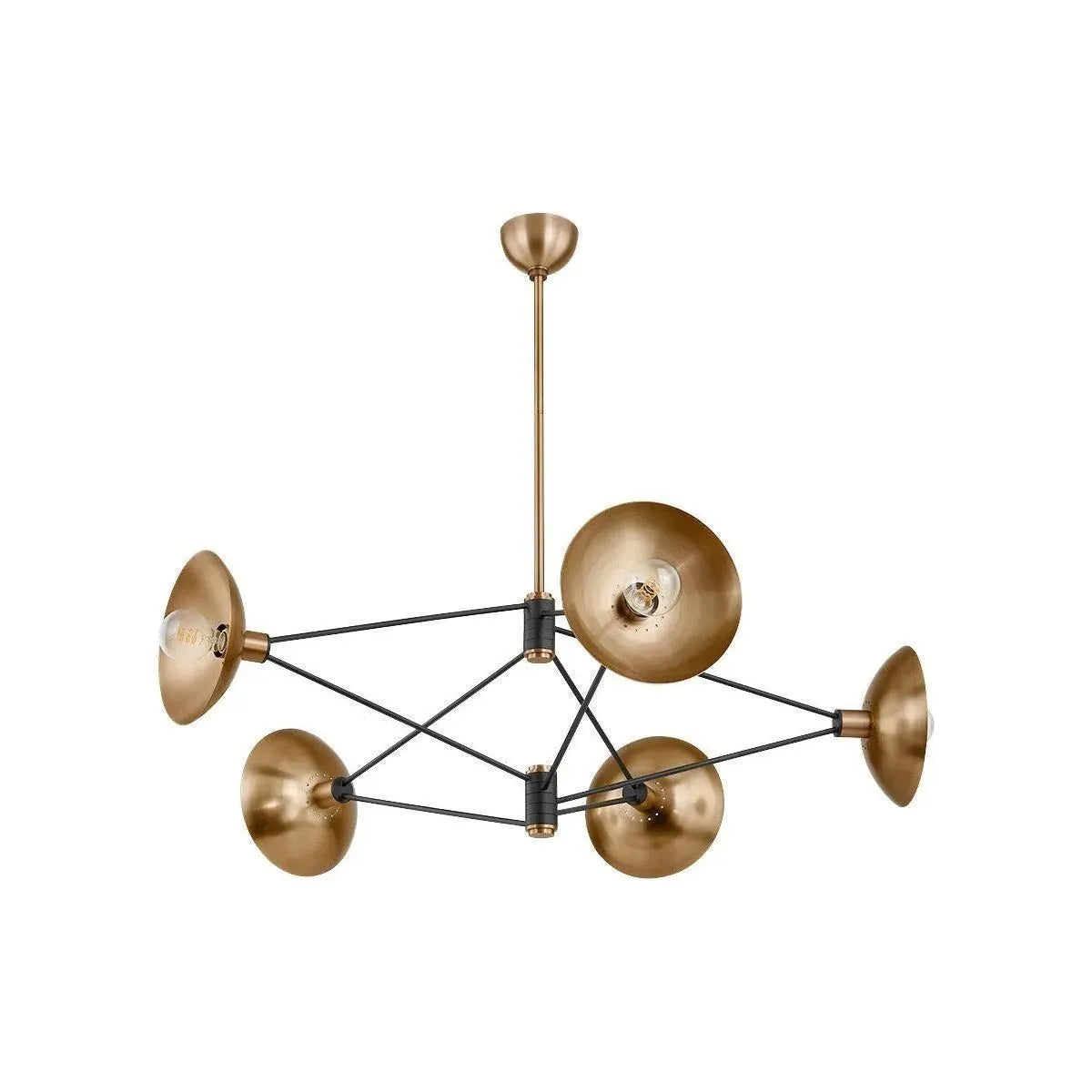 Troy Lighting - Axel Chandelier - F1036-PBR/SBK | Montreal Lighting & Hardware
