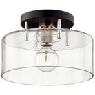 Troy Lighting - Bergamot Station Semi-Flush Mount - C7551-TBK/PN | Montreal Lighting & Hardware