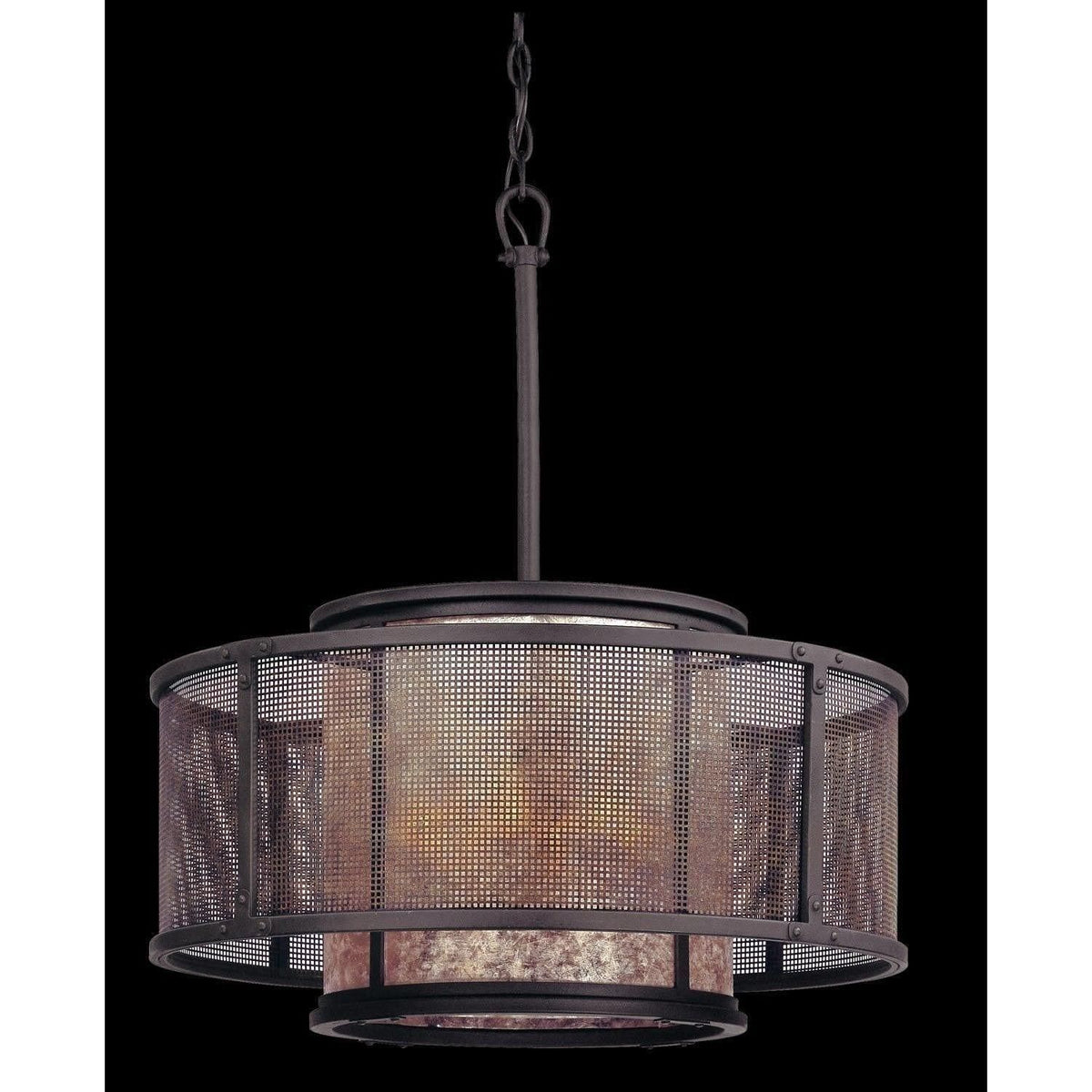 Troy Lighting - Copper Mountain Pendant - F3105-BRZ/SFB | Montreal Lighting & Hardware
