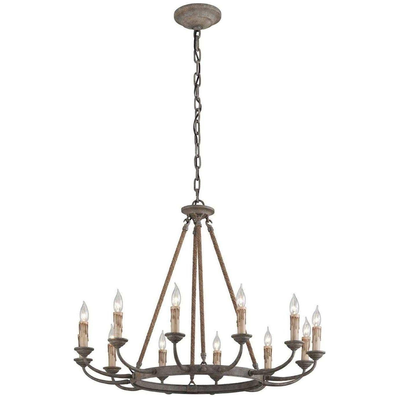 Troy Lighting - Cyrano Chandelier - F6117-EB | Montreal Lighting & Hardware