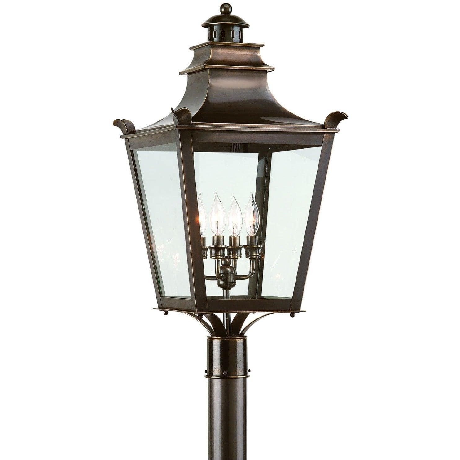 Troy Lighting - Dorchester Post Lantern - P9497EB | Montreal Lighting & Hardware