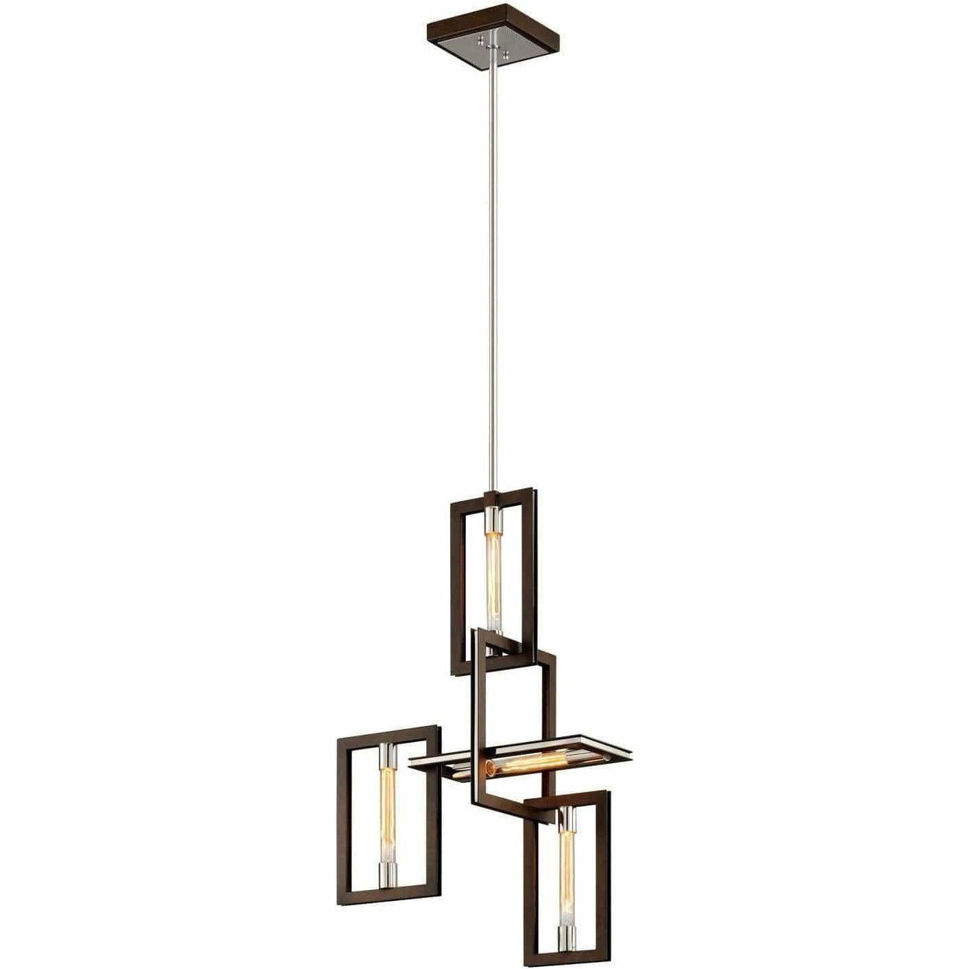 Troy Lighting - Enigma Pendant - F6184-TBZ/SS | Montreal Lighting & Hardware