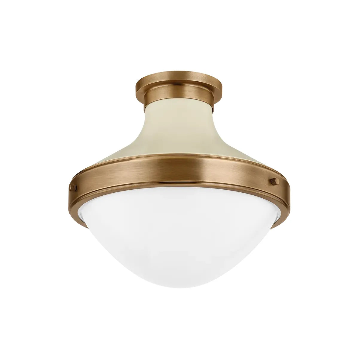 Troy Lighting - Maxton Flush Mount - C3113-PBR/SSD | Montreal Lighting & Hardware