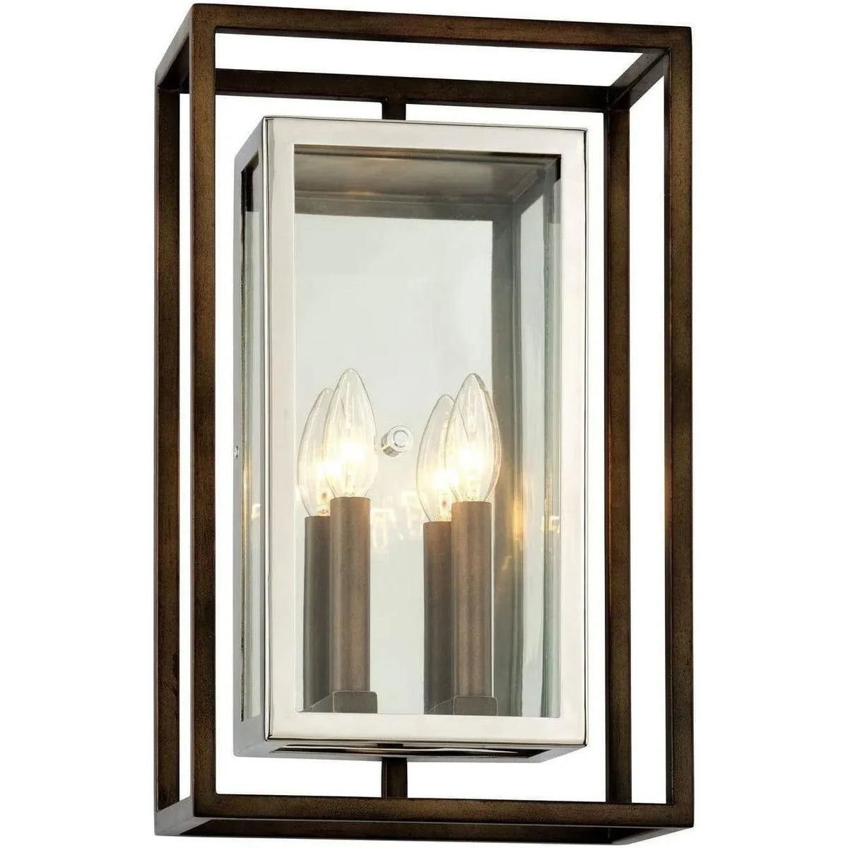 Troy Lighting - Morgan Wall Mount - B6513-BRZ/SS | Montreal Lighting & Hardware