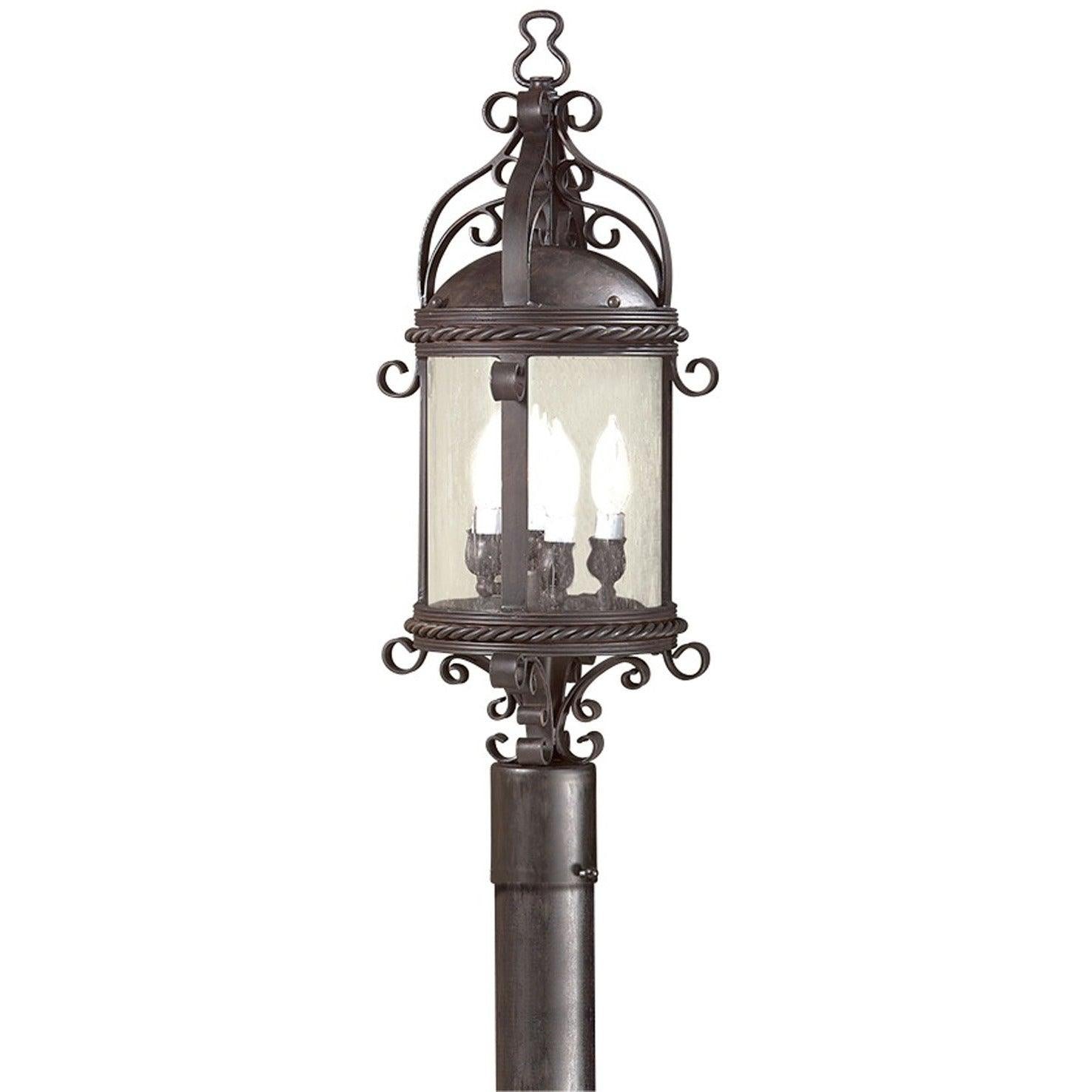 Troy Lighting - Pamplona Post Lantern - P9123-SFB | Montreal Lighting & Hardware