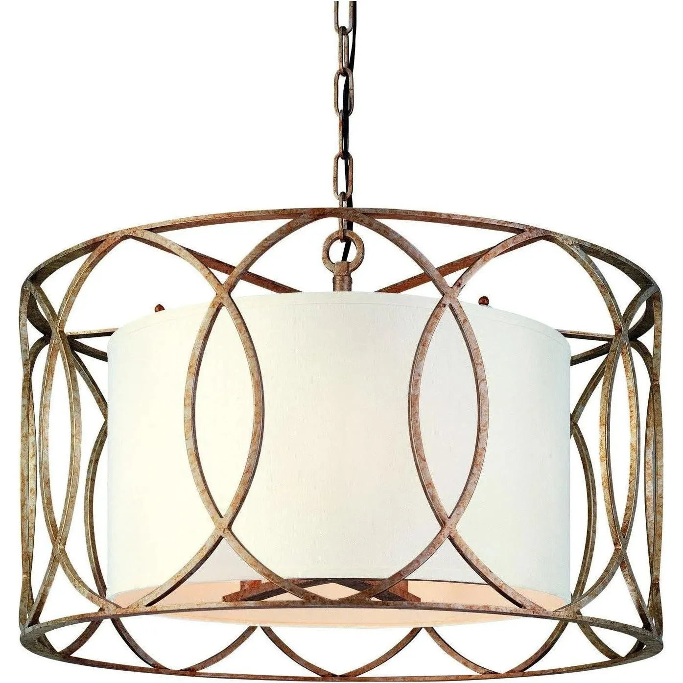 Troy Lighting - Sausalito Drum Pendant - F1285-SG | Montreal Lighting & Hardware