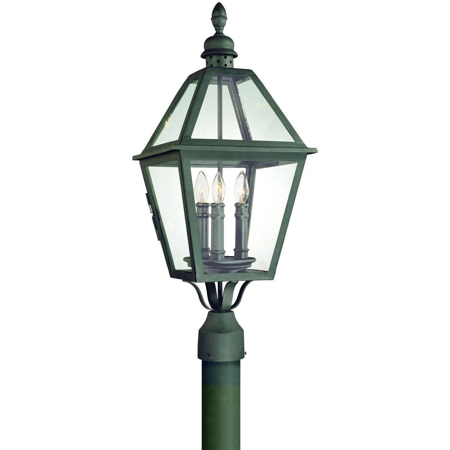 Troy Lighting - Townsend Post Lantern - P9625NB | Montreal Lighting & Hardware