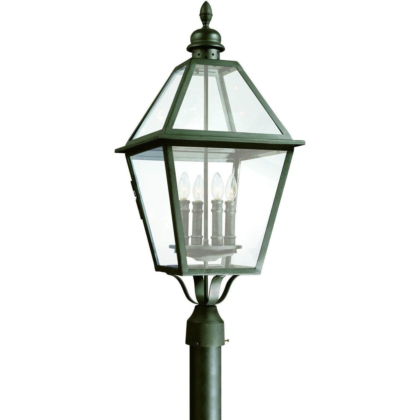 Troy Lighting - Townsend Post Lantern - P9626-TBK | Montreal Lighting & Hardware