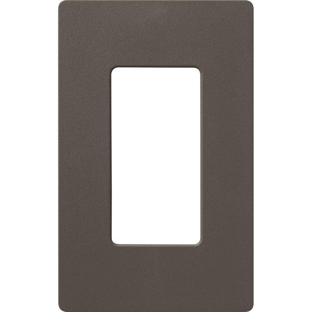 Lutron SC-3-TF Claro & Satin Colors Wallplate in Satin Truffle