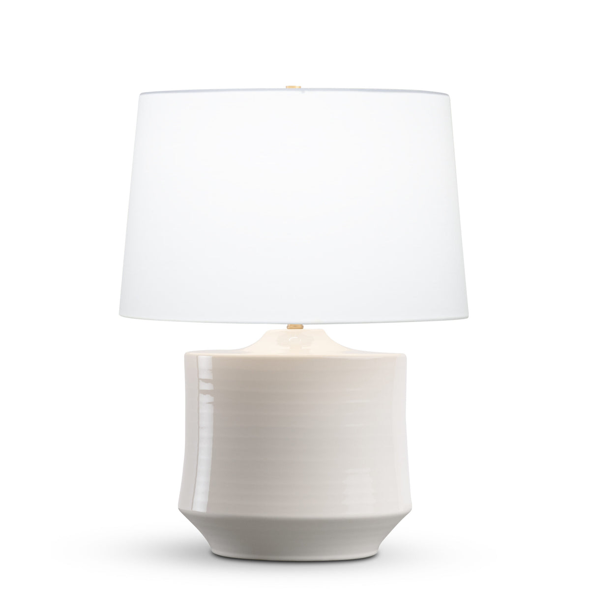 Turin Table Lamp - Off-White Cotton shade