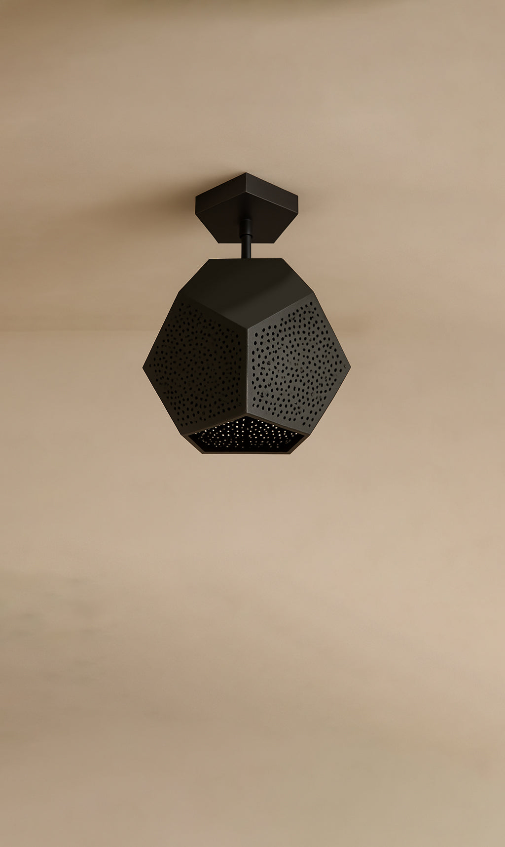 Dounia Home - DH-ULASEMFLU-SM-BRS - Ula Semi-Flush Mount Light - Polished Brass