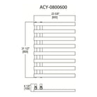 Vernon Towel Warmers - Atlantic City Towel Warmer - ACY-0800600-PC | Montreal Lighting & Hardware