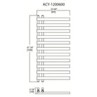 Vernon Towel Warmers - Atlantic City Towel Warmer - ACY-0800600-PC | Montreal Lighting & Hardware