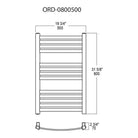 Vernon Towel Warmers - Chicago Towel Warmer - ORD-0800500-PC | Montreal Lighting & Hardware