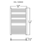 Vernon Towel Warmers - Dallas Towel Warmer - DAL-0800600-PC | Montreal Lighting & Hardware