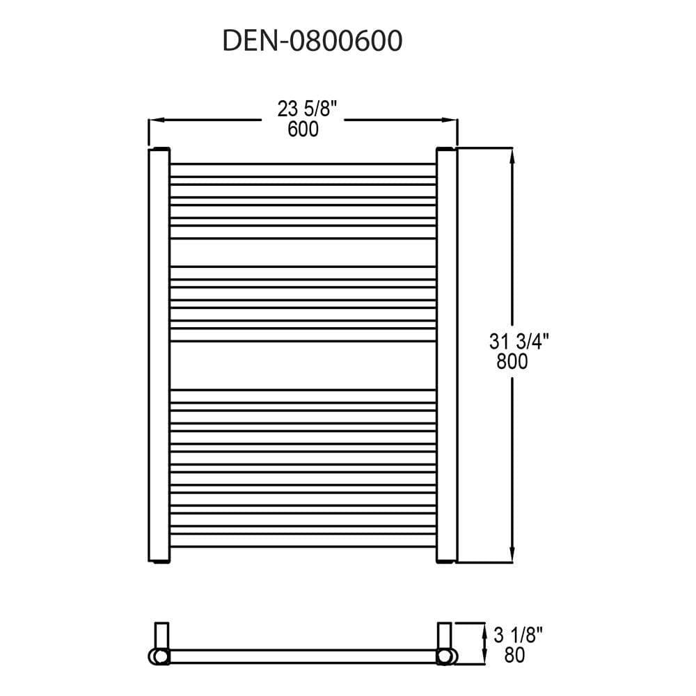 Vernon Towel Warmers - Denver Towel Warmer - DEN-0800600-PC | Montreal Lighting & Hardware