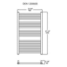 Vernon Towel Warmers - Denver Towel Warmer - DEN-0800600-PC | Montreal Lighting & Hardware