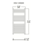 Vernon Towel Warmers - Houston Towel Warmer - HOU-0800600-PC | Montreal Lighting & Hardware