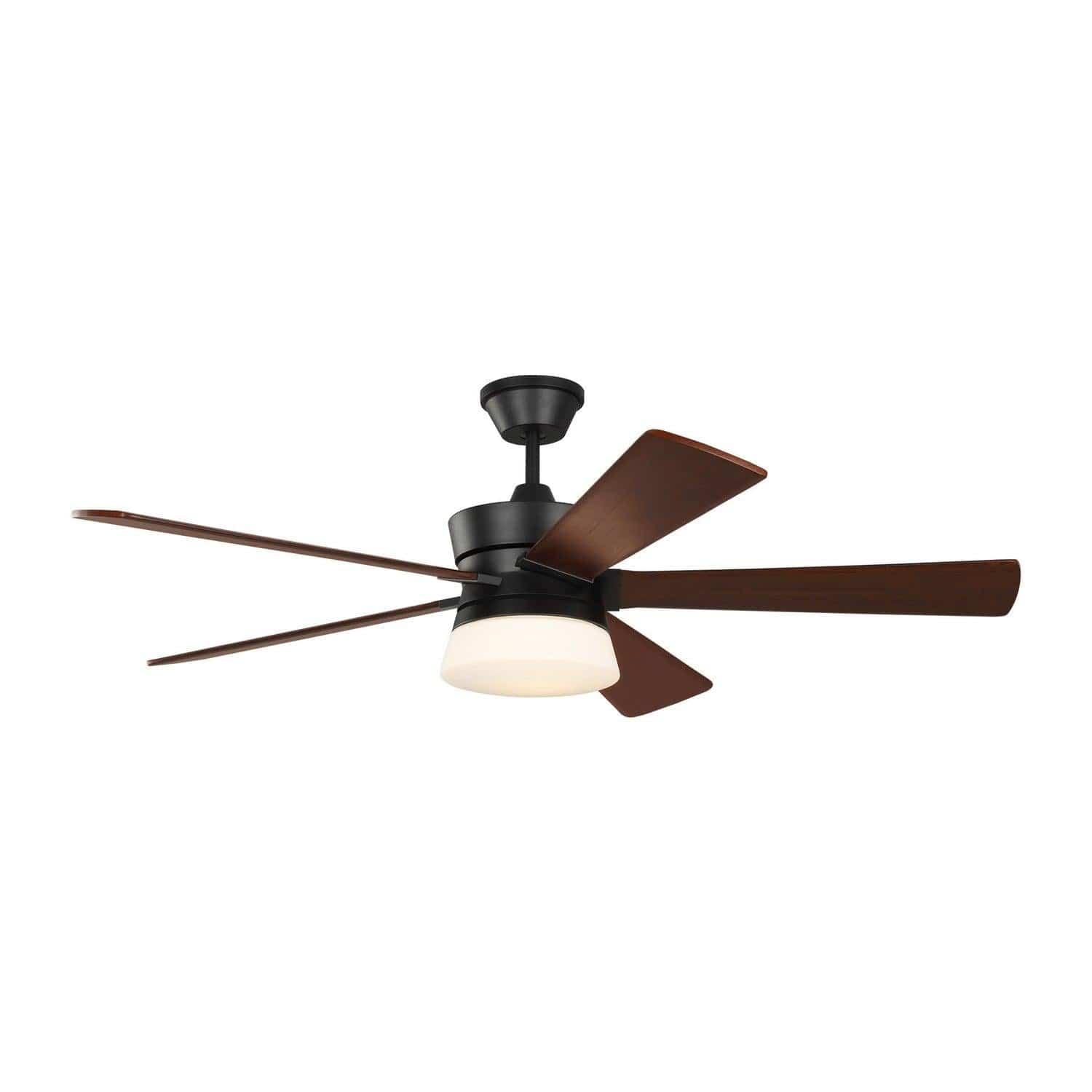 Visual Comfort Fan Collection - Atlantic 56" Ceiling Fan - 5ATR56MBKD | Montreal Lighting & Hardware