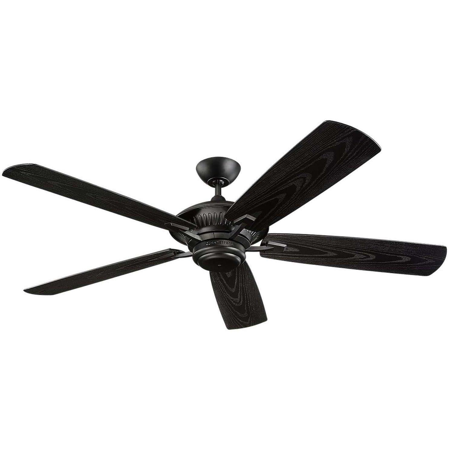 Visual Comfort Fan Collection - Cyclone 60" Ceiling Fan - 5CY60BK | Montreal Lighting & Hardware