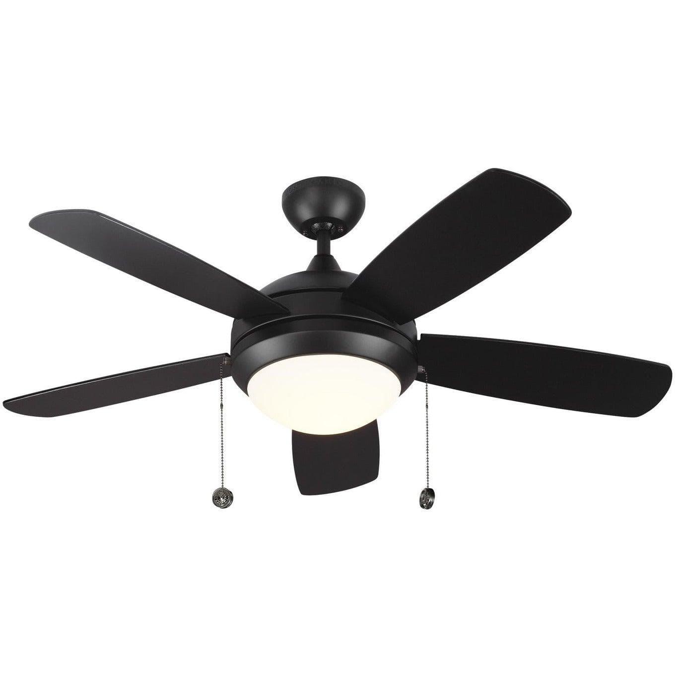 Visual Comfort Fan Collection - Discus Classic II 44" Ceiling Fan - 5DIC44BKD-V1 | Montreal Lighting & Hardware