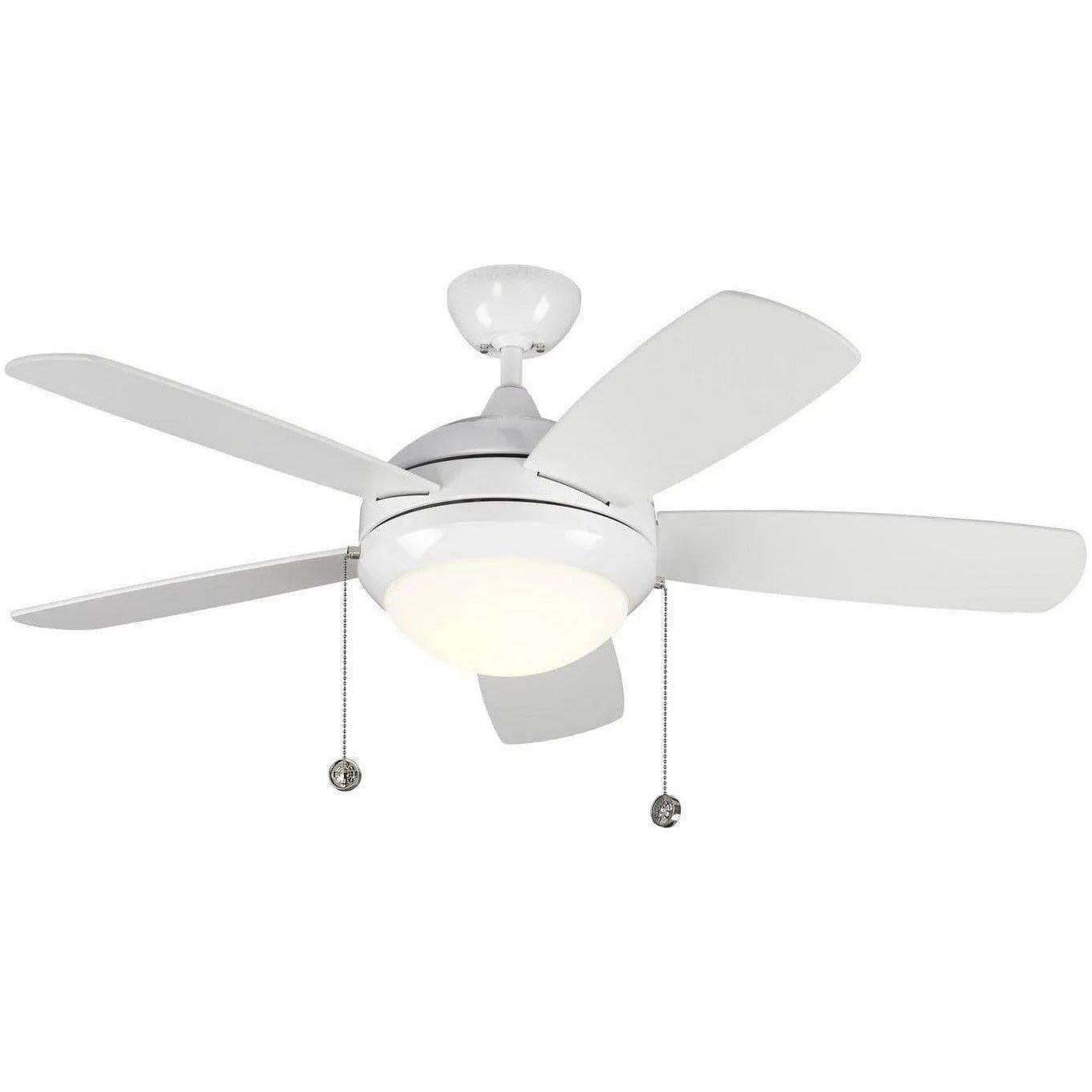 Confort visuel Ventilateur  Collection - Discus Classic II Plafond de 44 pouces Ventilateur  - 5DIC44WHD-V1 | Montreal Luminaire & Quincaillerie