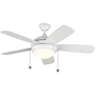 Confort visuel Ventilateur  Collection - Discus Classic II Plafond de 44 pouces Ventilateur  - 5DIC44WHD-V1 | Montreal Luminaire & Quincaillerie