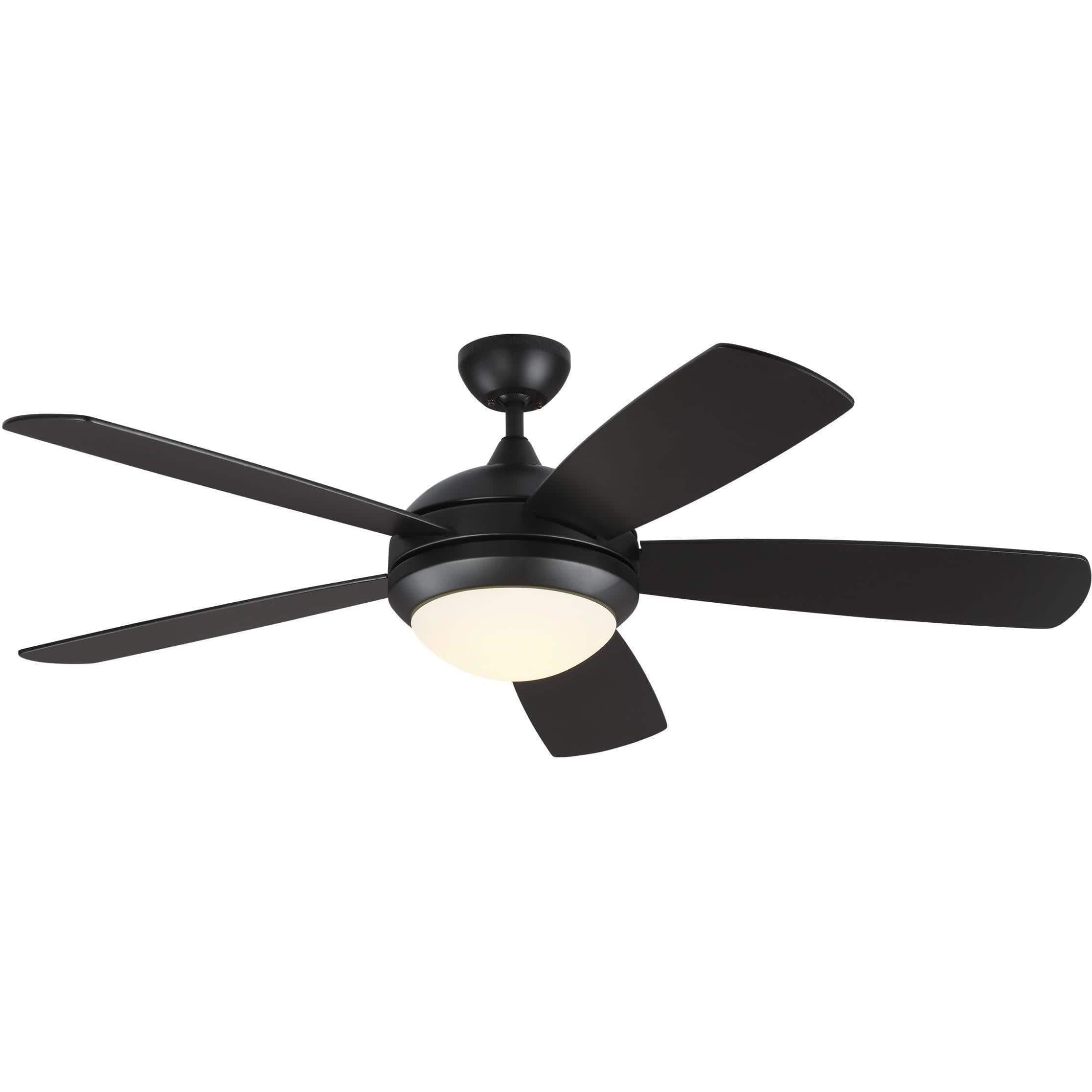 Visual Comfort Fan Collection - Discus Classic Smart 52" Ceiling Fan - 5DISM52BKD | Montreal Lighting & Hardware