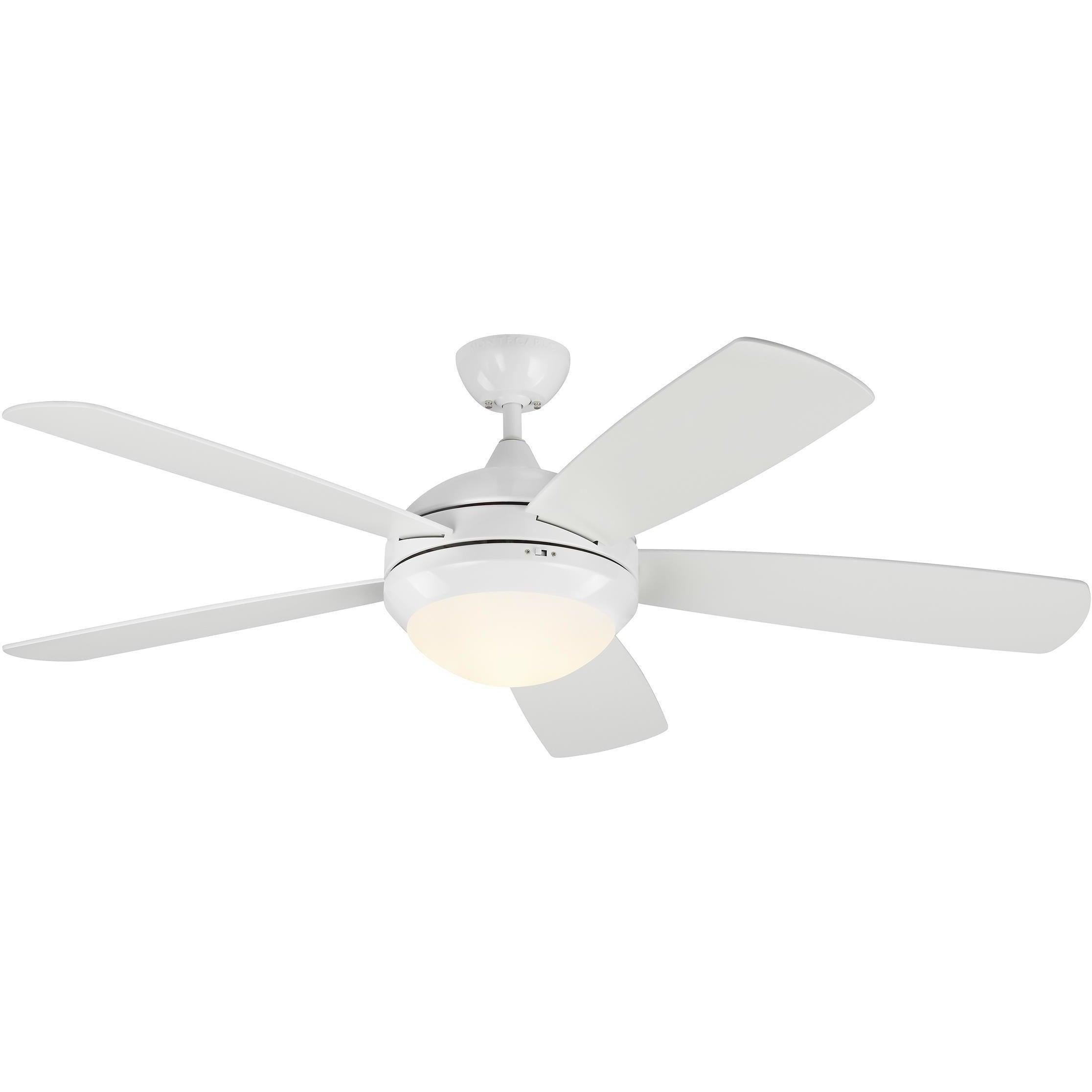 Visual Comfort Fan Collection - Discus Outdoor 52" Ceiling Fan - 5DISM52WHD | Montreal Lighting & Hardware