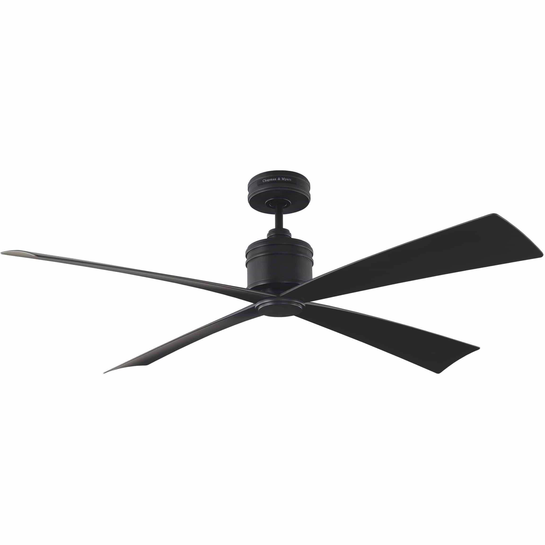 Visual Comfort Fan Collection - Launceton 56" Ceiling Fan - 4LNCR56MBK | Montreal Lighting & Hardware