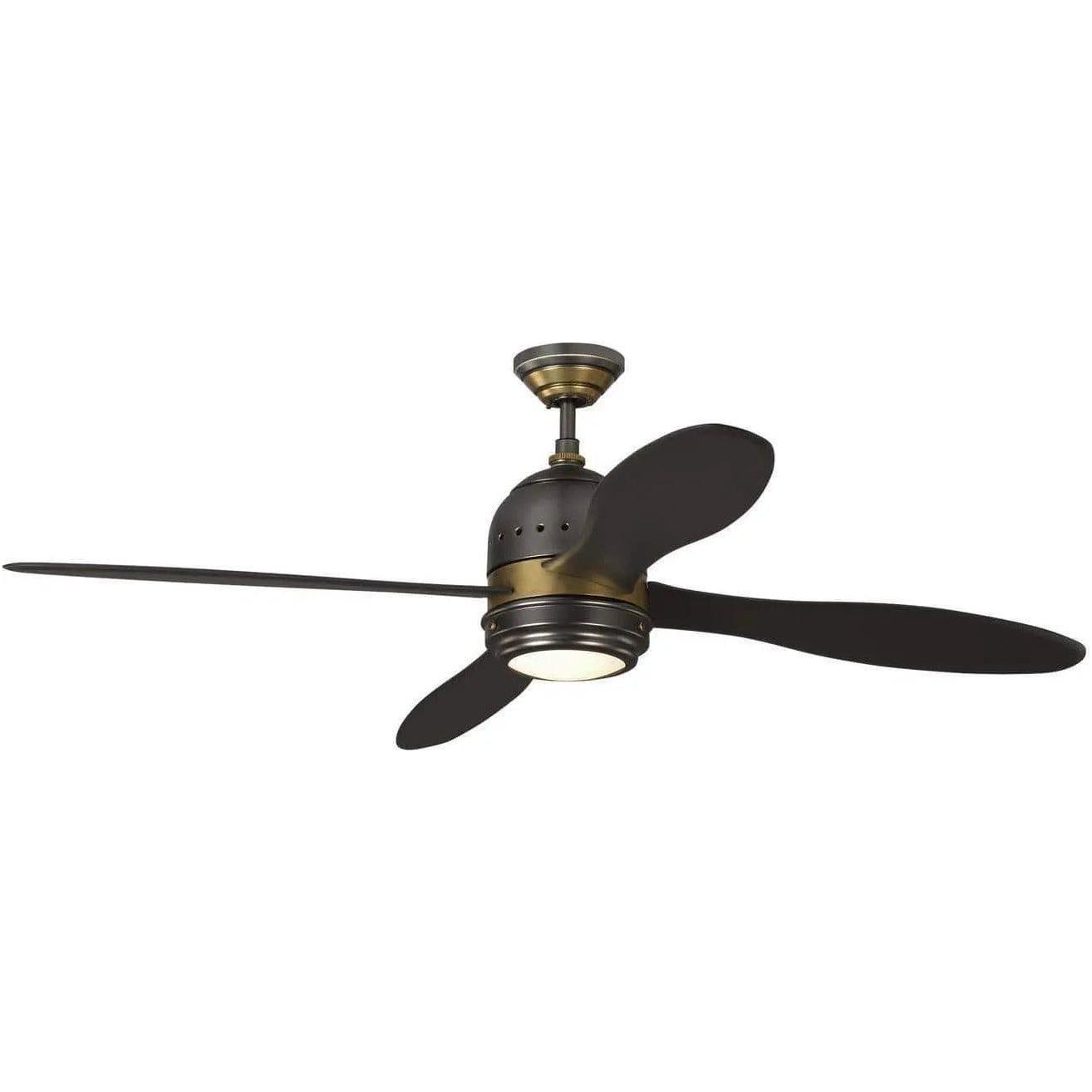 Visual Comfort Fan Collection - Metrograph 56" Ceiling Fan - 4TSR56BNZHABD | Montreal Lighting & Hardware