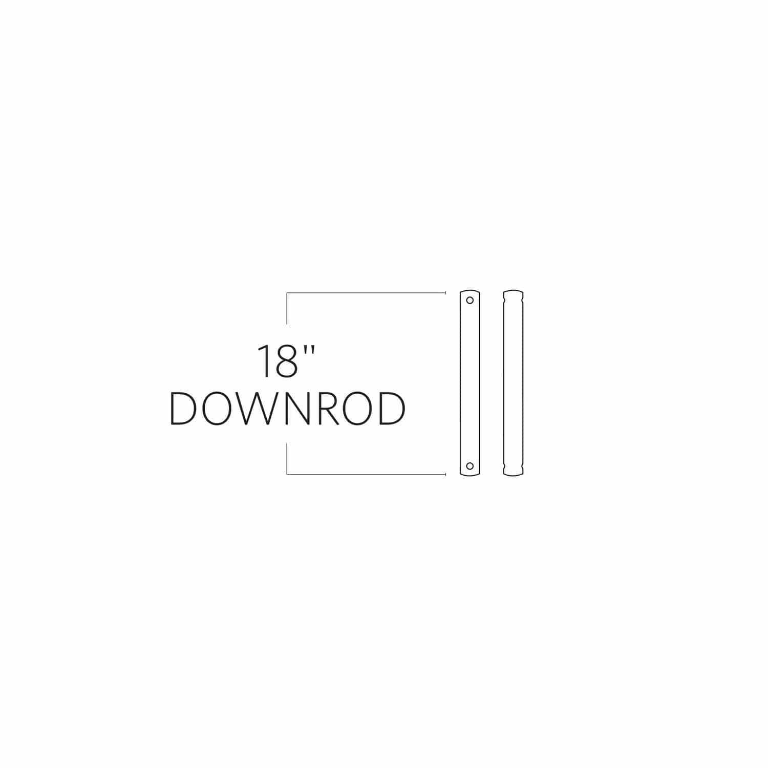 Visual Comfort Fan Collection - Minimalist Downrod - DRM18AGP | Montreal Lighting & Hardware