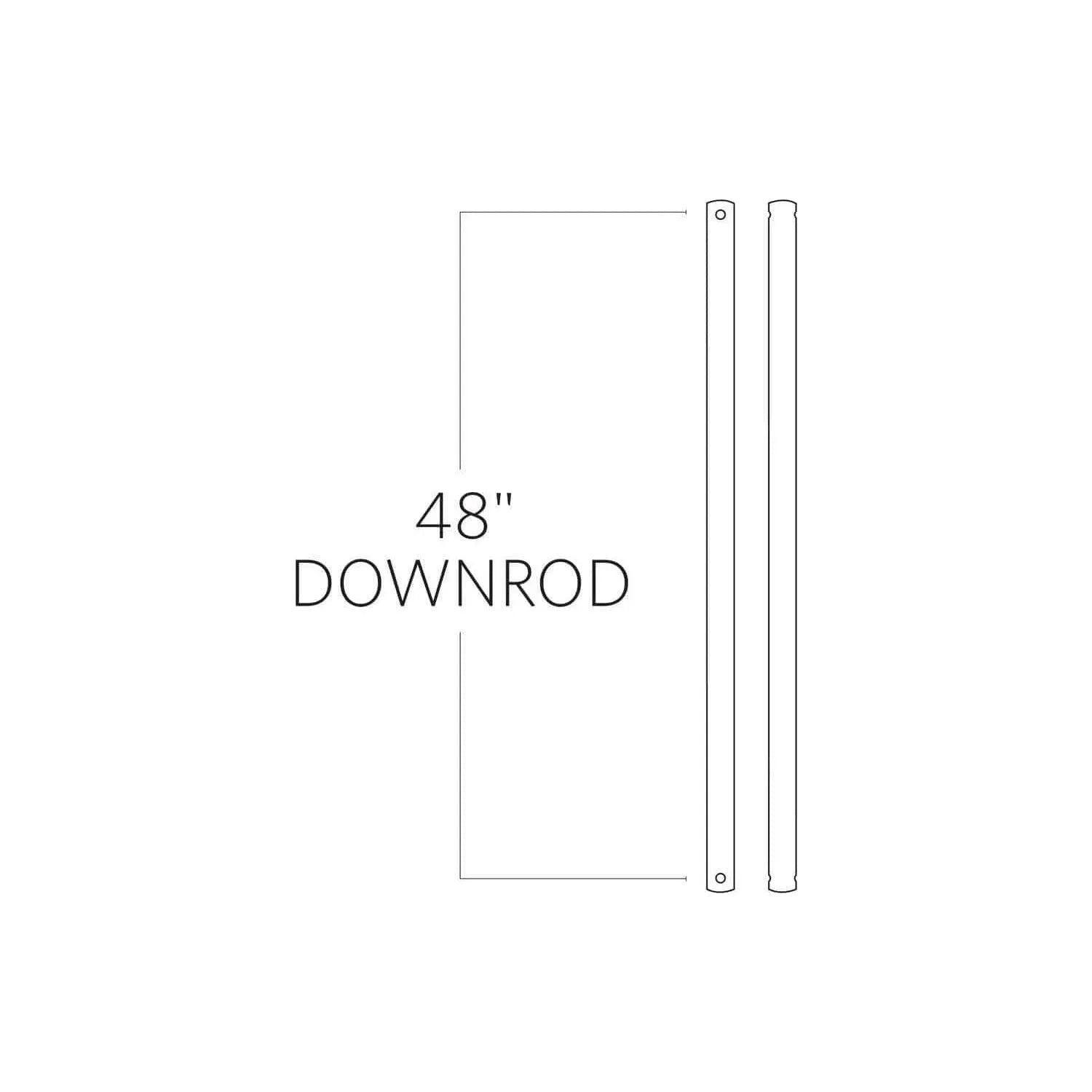 Visual Comfort Fan Collection - Minimalist Downrod - DRM48AGP | Montreal Lighting & Hardware
