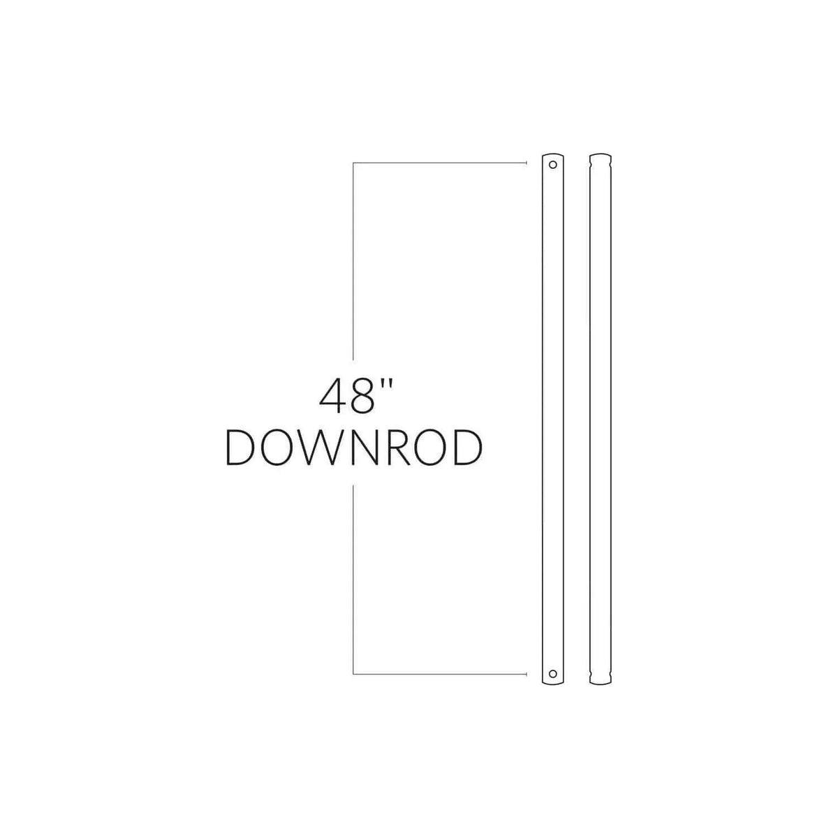 Visual Comfort Fan Collection - Minimalist Downrod - DRM48AGP | Montreal Lighting & Hardware