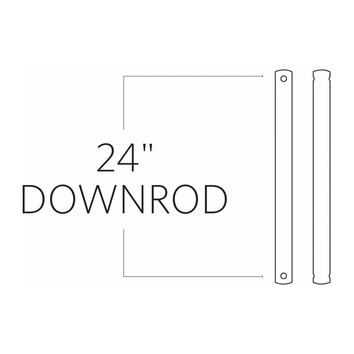 Visual Comfort Fan Collection - Monte Carlo Fan 24" Downrod - DR24MBK | Montreal Lighting & Hardware