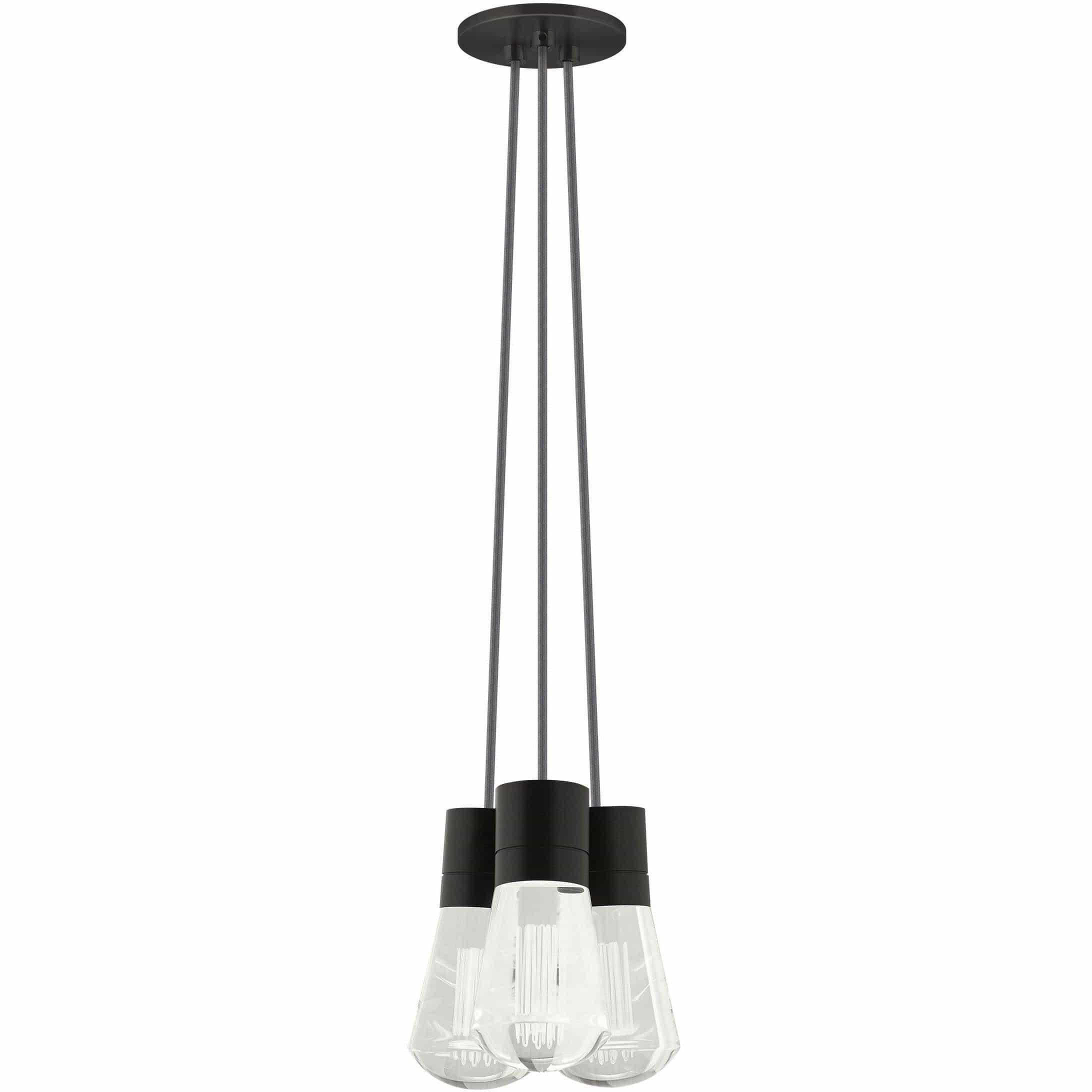 Visual Comfort Modern Collection - Alva 3-Light LED Pendant - 700TDALVPMC3YB-LED922 | Montreal Lighting & Hardware