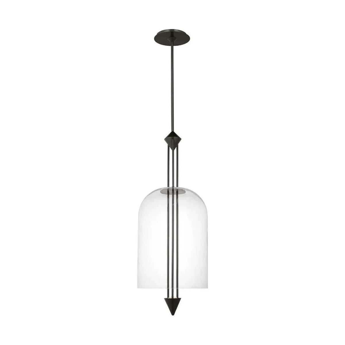 Visual Comfort Modern Collection - Cathedral LED Pendant - SLPD31627CBZ | Montreal Lighting & Hardware