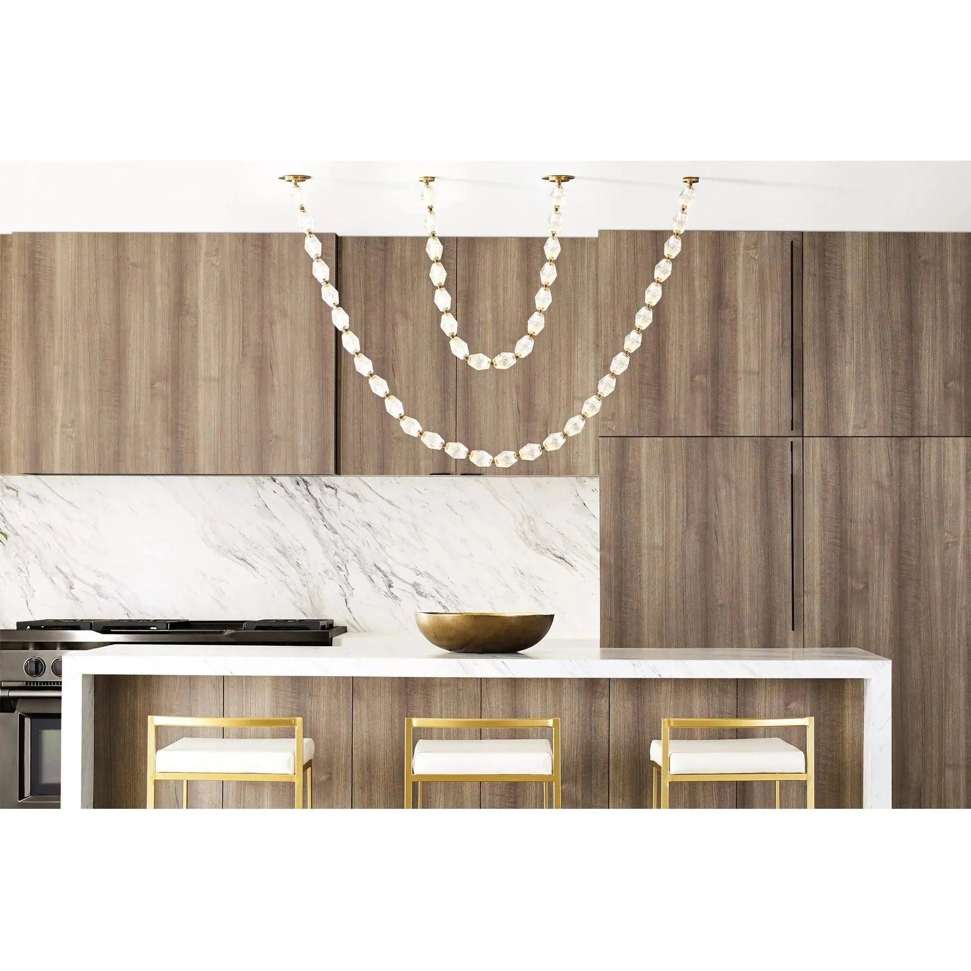 Visual Comfort Modern Collection - Collier LED Chandelier - 700CLR108NB-LED930R | Montreal Lighting & Hardware