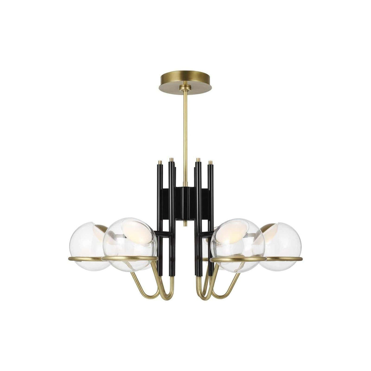 Visual Comfort Modern Collection - Crosby LED Chandelier - 700CRBY6BNB-LED927 | Montreal Lighting & Hardware