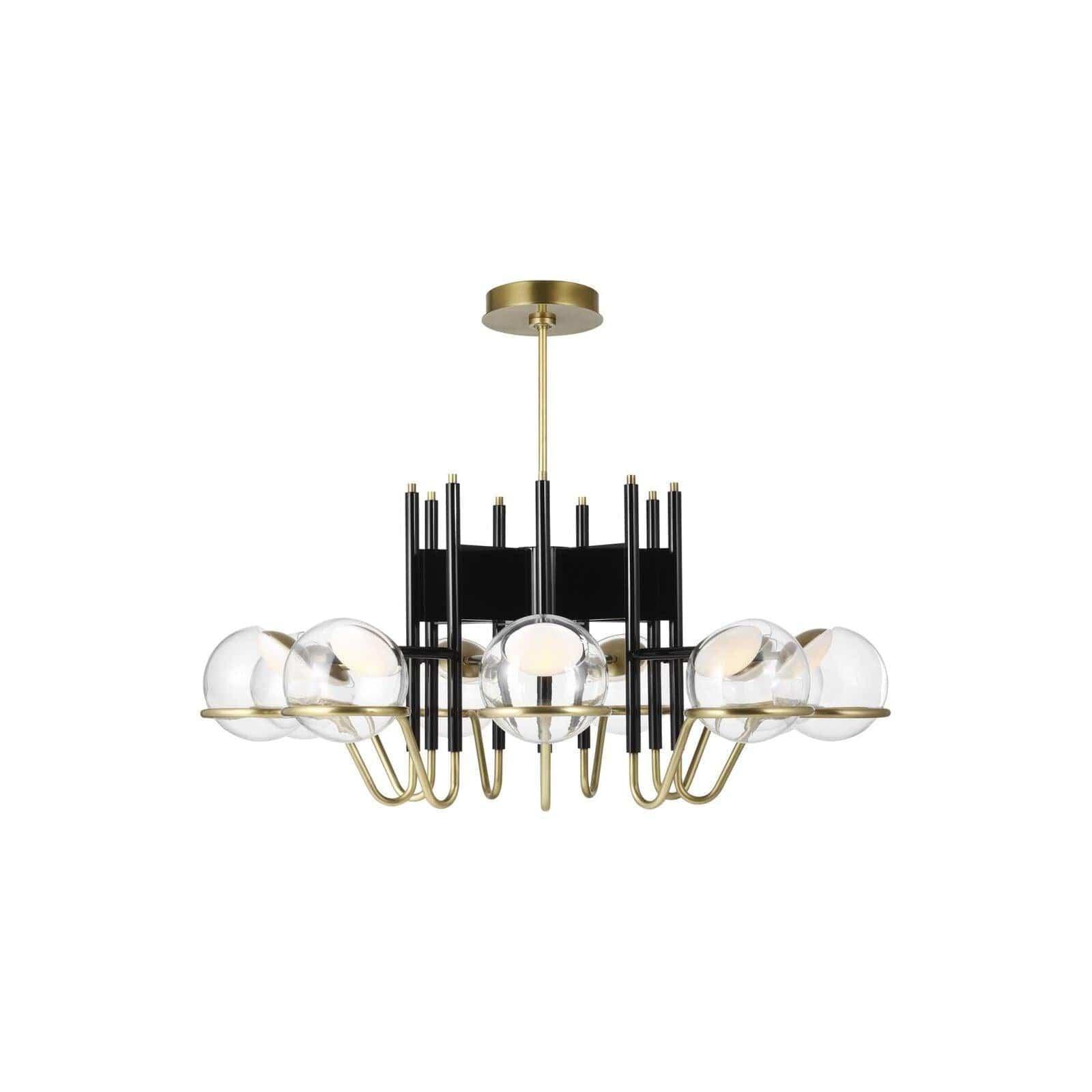 Visual Comfort Modern Collection - Crosby LED Chandelier - 700CRBY9BNB-LED927 | Montreal Lighting & Hardware