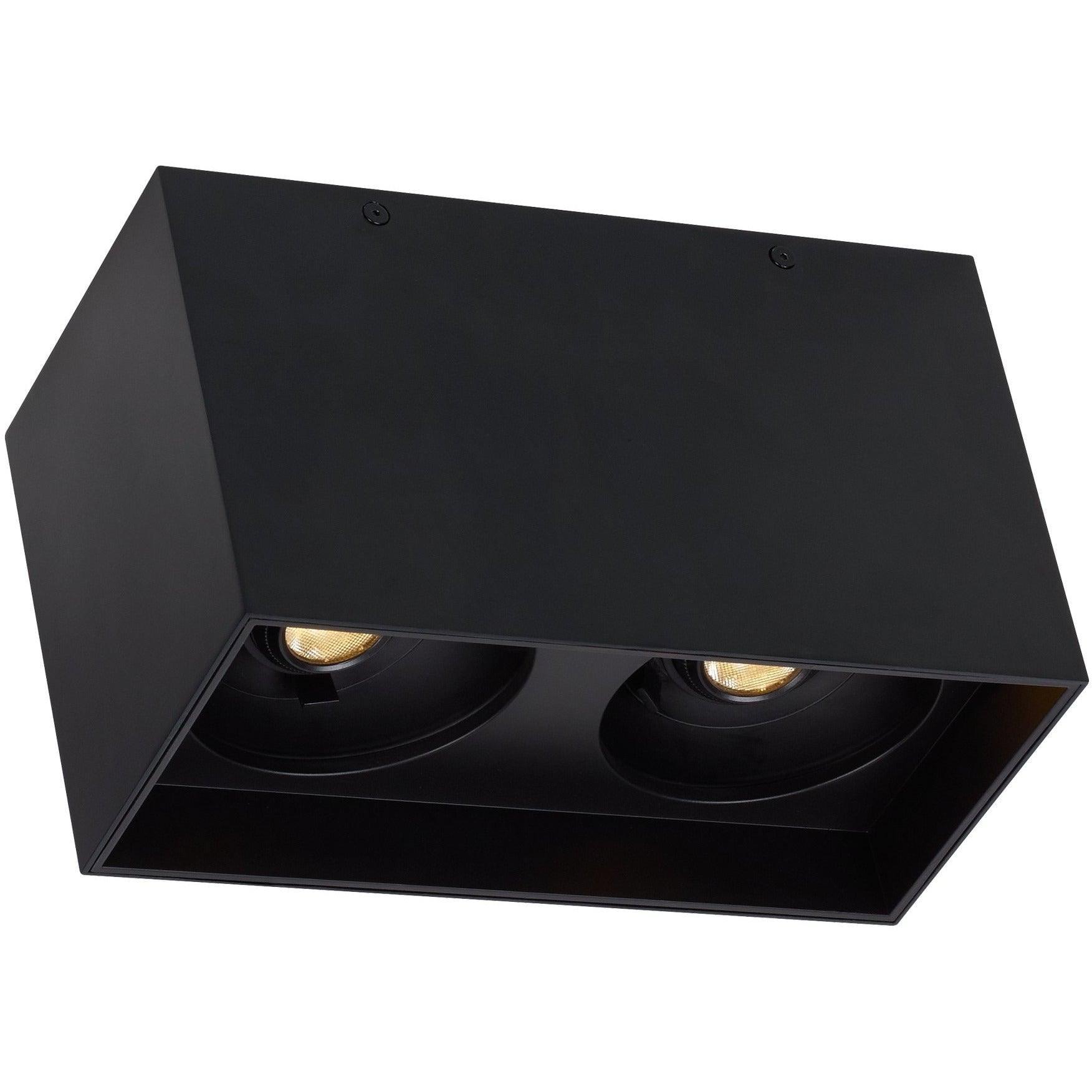 Visual Comfort Modern Collection - Exo 6 Double LED Flush Mount - 700FMEXOD620BB-LED927 | Montreal Lighting & Hardware