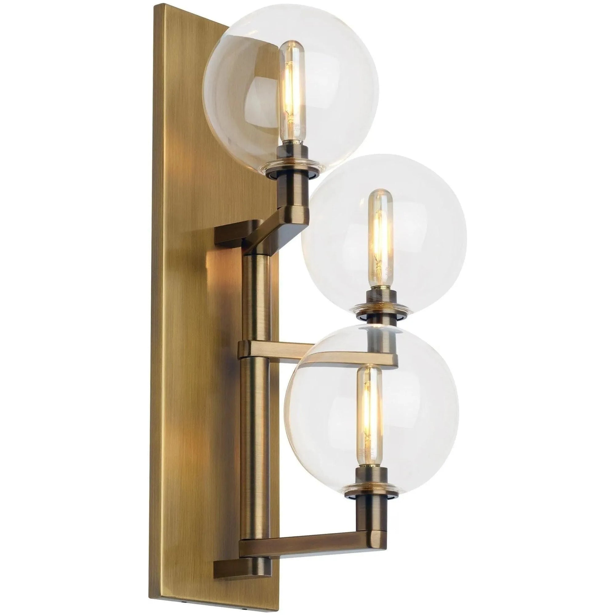 Visual Comfort Modern Collection - Gambit Triple Wall Sconce - 700WSGMBTCR | Montreal Lighting & Hardware