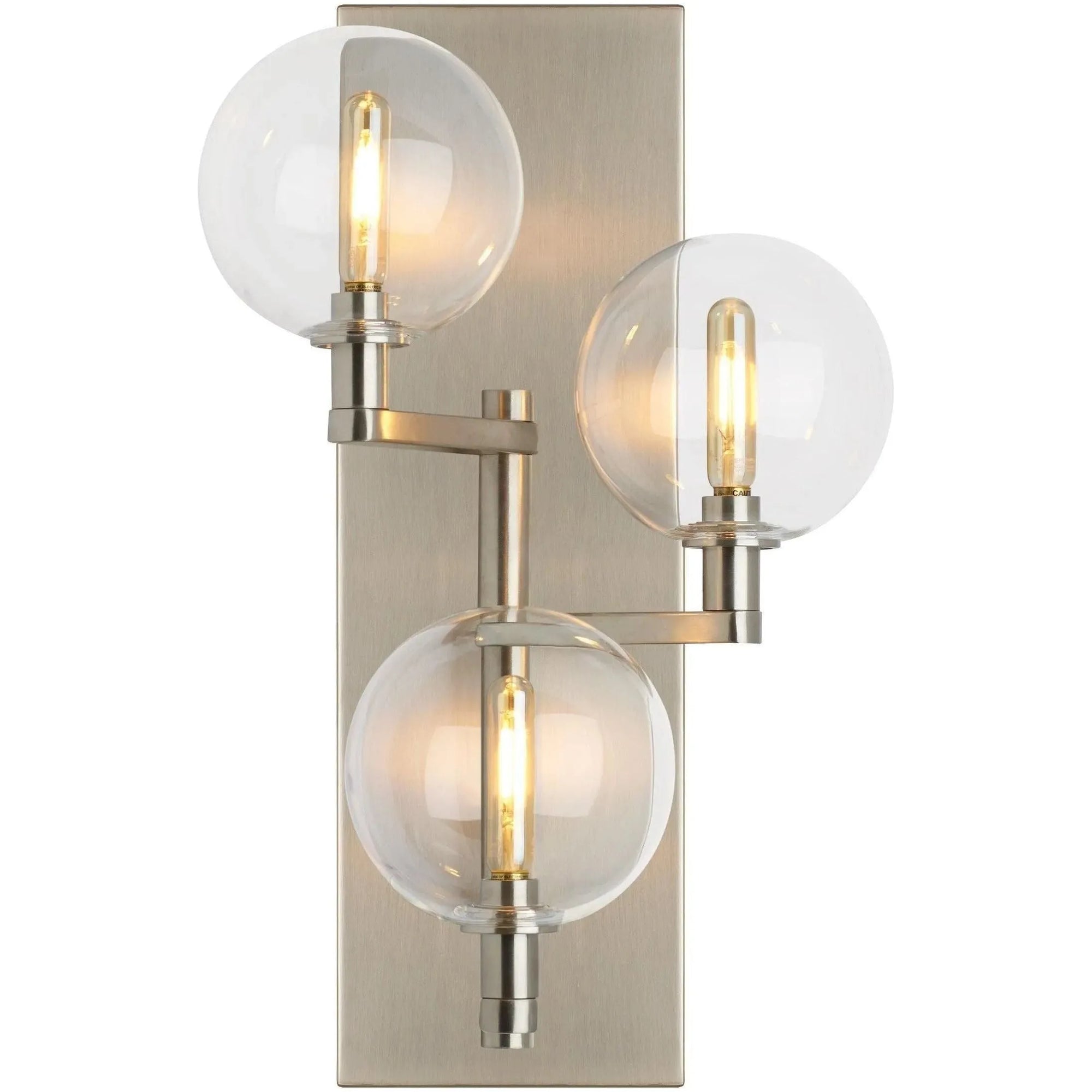 Visual Comfort Modern Collection - Gambit Triple Wall Sconce - 700WSGMBTCR | Montreal Lighting & Hardware