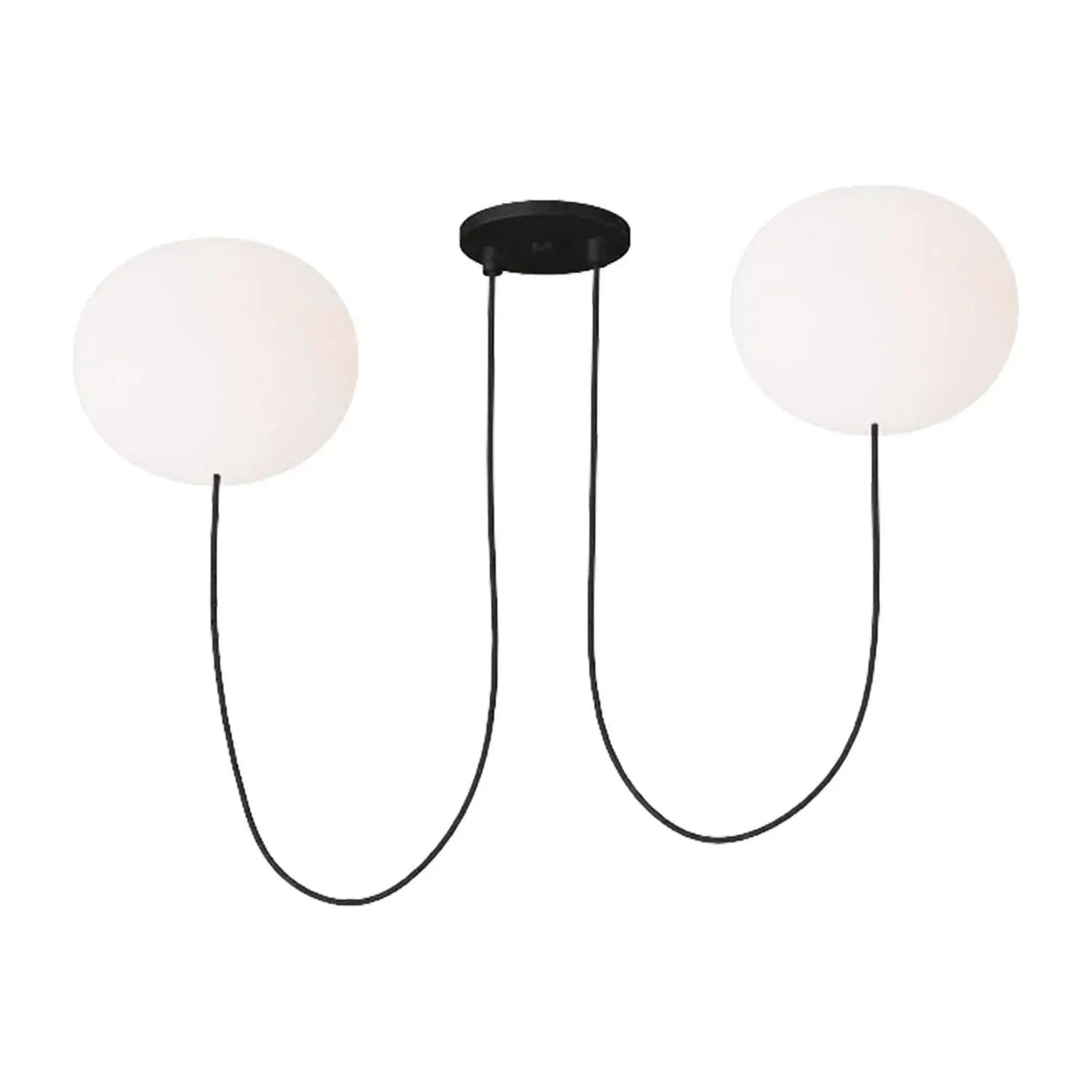 Visual Comfort Modern Collection - Helium LED 2 Light Chandelier - PBCH35827OPB | Montreal Lighting & Hardware