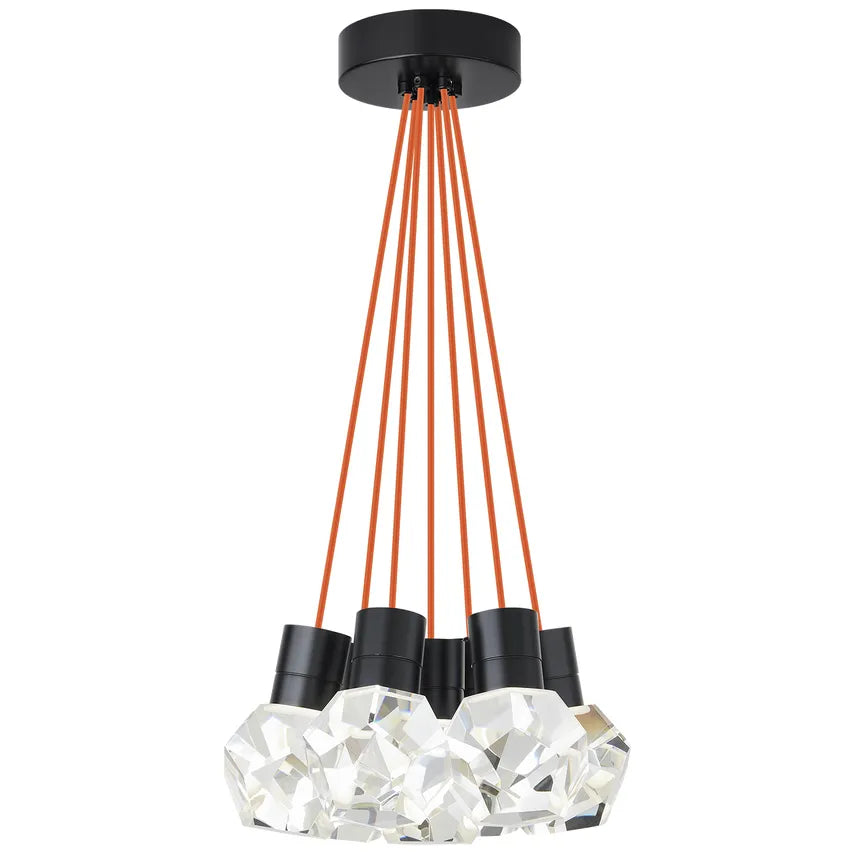 Visual Comfort Modern Collection - Kira 7 LED Multi-Light Pendant - 700TDKIRAP7OB-LED922 | Montreal Lighting & Hardware