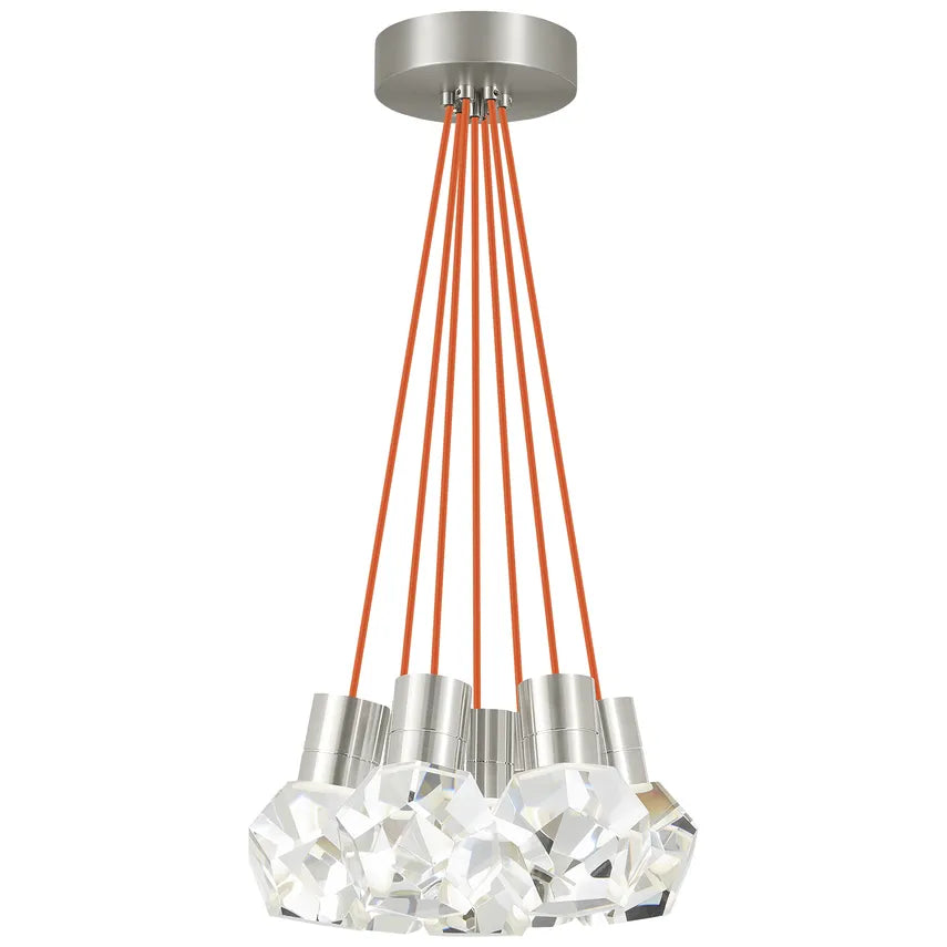 Visual Comfort Modern Collection - Kira 7 LED Multi-Light Pendant - 700TDKIRAP7OS-LED922 | Montreal Lighting & Hardware