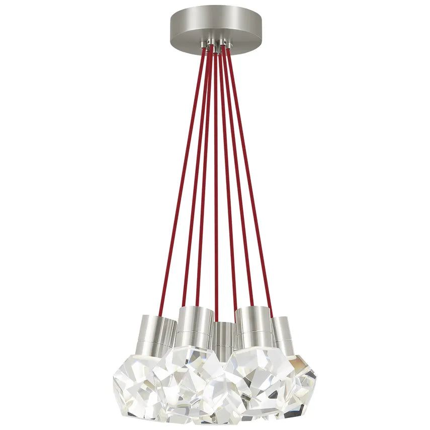 Visual Comfort Modern Collection - Kira 7 LED Multi-Light Pendant - 700TDKIRAP7RS-LED922 | Montreal Lighting & Hardware