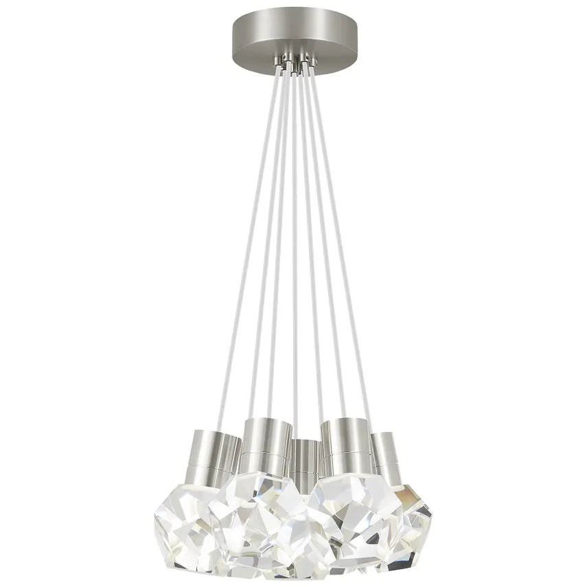 Visual Comfort Modern Collection - Kira 7 LED Multi-Light Pendant - 700TDKIRAP7WS-LED922 | Montreal Lighting & Hardware
