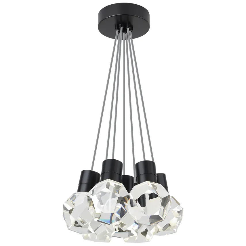 Visual Comfort Modern Collection - Kira 7 LED Multi-Light Pendant - 700TDKIRAP7YB-LED922 | Montreal Lighting & Hardware