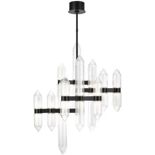 Visual Comfort Modern Collection - Langston LED Chandelier - 700LGSN31BR-LED927 | Montreal Lighting & Hardware